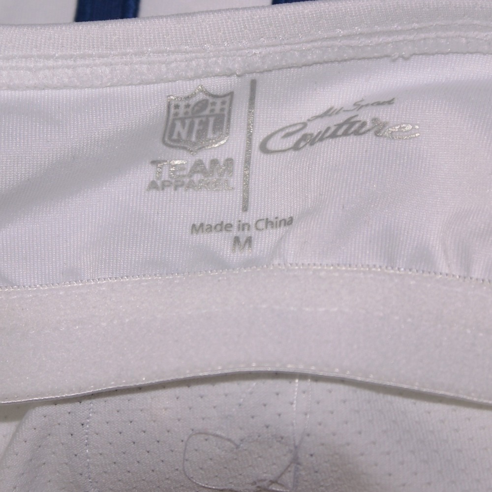 NFL Team Apparel Indianapolis Colts White Mesh Sleeve Open Back Top Medium NWT - Picture 8 of 12